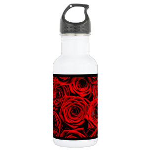 Rote Rosen Trinkflasche