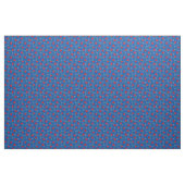 Rote Rosen über Mittelblauer Calico Stoff (Yard (91,4 cm))