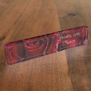 rote Rosen überall Namensplakette