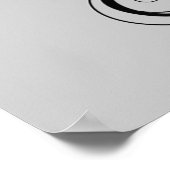 Rote Rosen und Black Skull Poster (Ecke)