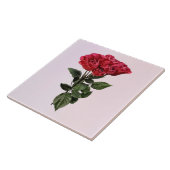 Rote Rosen und Blätter Fliese (Seite)