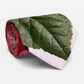 Rote Rosen und Blätter Krawatte (Gerollt)