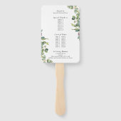 Rote Rosen und Eukalyptus-Orden der Ereignisse Han Fächer (Rückseite)