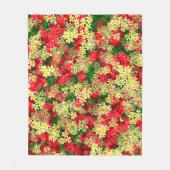 Rote Rosen und Frangipanis, mittelfläschchen Fleecedecke (Vorderseite)