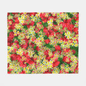 Rote Rosen und Frangipanis, mittelfläschchen Fleecedecke (Vorderseite (Horizontal))