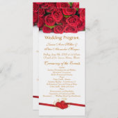 Rote Rosen- und Herzverheiratungsprogramm Programm (Vorne/Hinten)