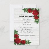 Rote Rosen und Kiefernwein Weihnachten Save the Da (Vorderseite)