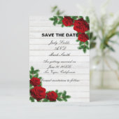Rote Rosen und Kiefernwein Weihnachten Save the Da (Stehend Vorderseite)