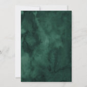 Rote Rosen und Lila Blumenzargen Einladung (Rückseite)