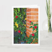 Rote Rosen und Limonen Karte (Vorderseite)