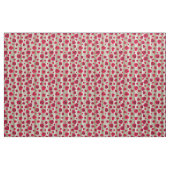 rote Rosen und markante grüne Streifen Stoff (Fat Quarter (45,7 x 55,9 cm))