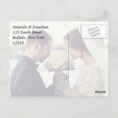 Rote Rosen und Morgenglorie Vielen Dank, dass Sie Postkarte (Rückseite)