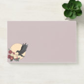 Rote Rosen und "Raven Post-it Notes" Klebezettel (Büro)