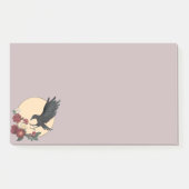Rote Rosen und "Raven Post-it Notes" Klebezettel (Vorderseite)