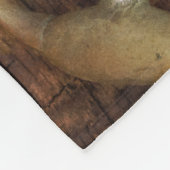 Rote Rosen- und Reitpferde Western Hochzeit Fleecedecke (Ecke)