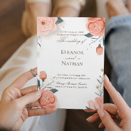 Rote Rosen und Sommerfrühlingssehen Einladung