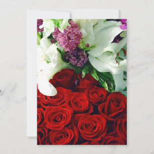 Rote Rosen und weiße Lilien_Einladung Einladung