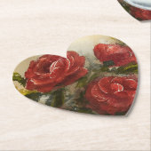 Rote Rosen  Untersetzer (angewinkelt)