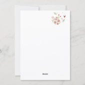 Rote Rosen Valentinstag Feiertagskarte (Rückseite)