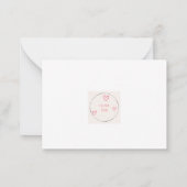 Rote Rosen Valentinstag-Karte Mitteilungskarte (Rückseite)