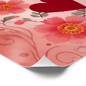 Rote Rosen, Valentinstag, Poster (Ecke)
