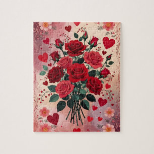 Rote Rosen, Valentinstag, Puzzle