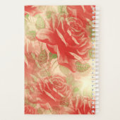 Rote Rosen Vintager Musterplaner Planer (Rückseite)