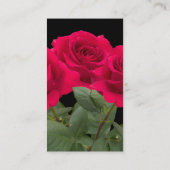 Rote Rosen Visitenkarte (Rückseite)