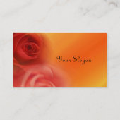Rote Rosen Visitenkarte (Rückseite)
