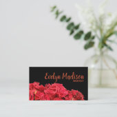 Rote Rosen Visitenkarte (Stehend Vorderseite)
