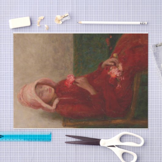 Rote Rosen von Edward Stott Seidenpapier (Handwerk)