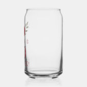 Rote Rosen-Wasserfarbe Positive Florale 50. Geburt Dosenglas (Links)