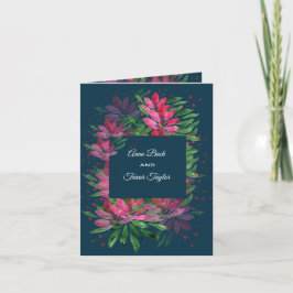 Rote Rosen Wasserfarben Handgemalt Einladung