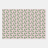 Rote Rosen Wasserfarben Handgemalt Geschenkpapier Set (Vorderseite 3)