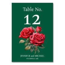 Rote Rosen Wasserfarbenprächtige Hochzeitsstimmung