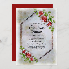Rote Rosen Weihnachtsessen Einladung