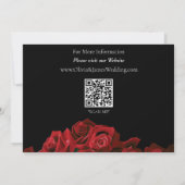 Rote Rosen Weiß Schwarz Save The Date (Rückseite)