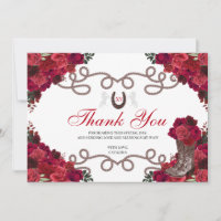 Rote Rosen Western Charra Quinceanera Vielen Dank