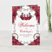 Rote Rosen Western Charro Quinceañera Programm (Vorderseite)
