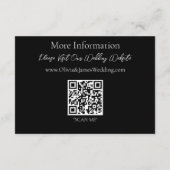 Rote Rosen White Black Timeless Elegance Begleitkarte (Rückseite)