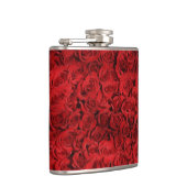 Rote Rosen zertrümmern Flachmann (Rechts)