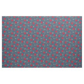 Rote Rosen zu Dusky Blue Calico Stoff (Fat Quarter (45,7 x 55,9 cm))