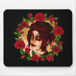 Rote Rosen Zuckerpuppe Mousepad