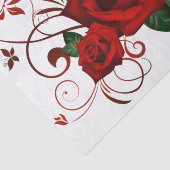 Rote Rosen zum Thema Papiere Seidenpapier (Ausschnitt)