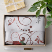 Rote Rosen zum Thema Papiere Seidenpapier (Geschenk)