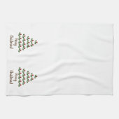 Rote Rosen zum Vergnügen, Weihnachtsbaum Geschirrtuch (Horizontal)