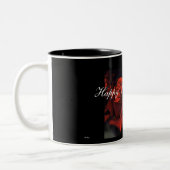 Rote Rosen Zweifarbige Tasse (Links)