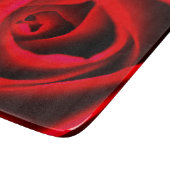 Rote Rosenblume Glas-Schneidbrett Schneidebrett (Ecke)