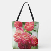 Rote Rosenblume Tasche (Rückseite)