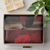 Rote Rosenblumenmalerei Seidenpapier (Geschenk)